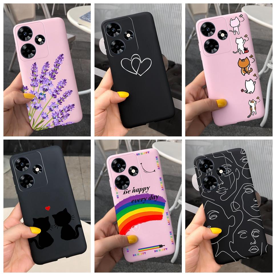 For Infinix Hot 30 Play 30i 4G Case Cute Astronaut Painted TPU Silicone Shockproof Cover For Infinix Hot 30 Play 30i Phone Case