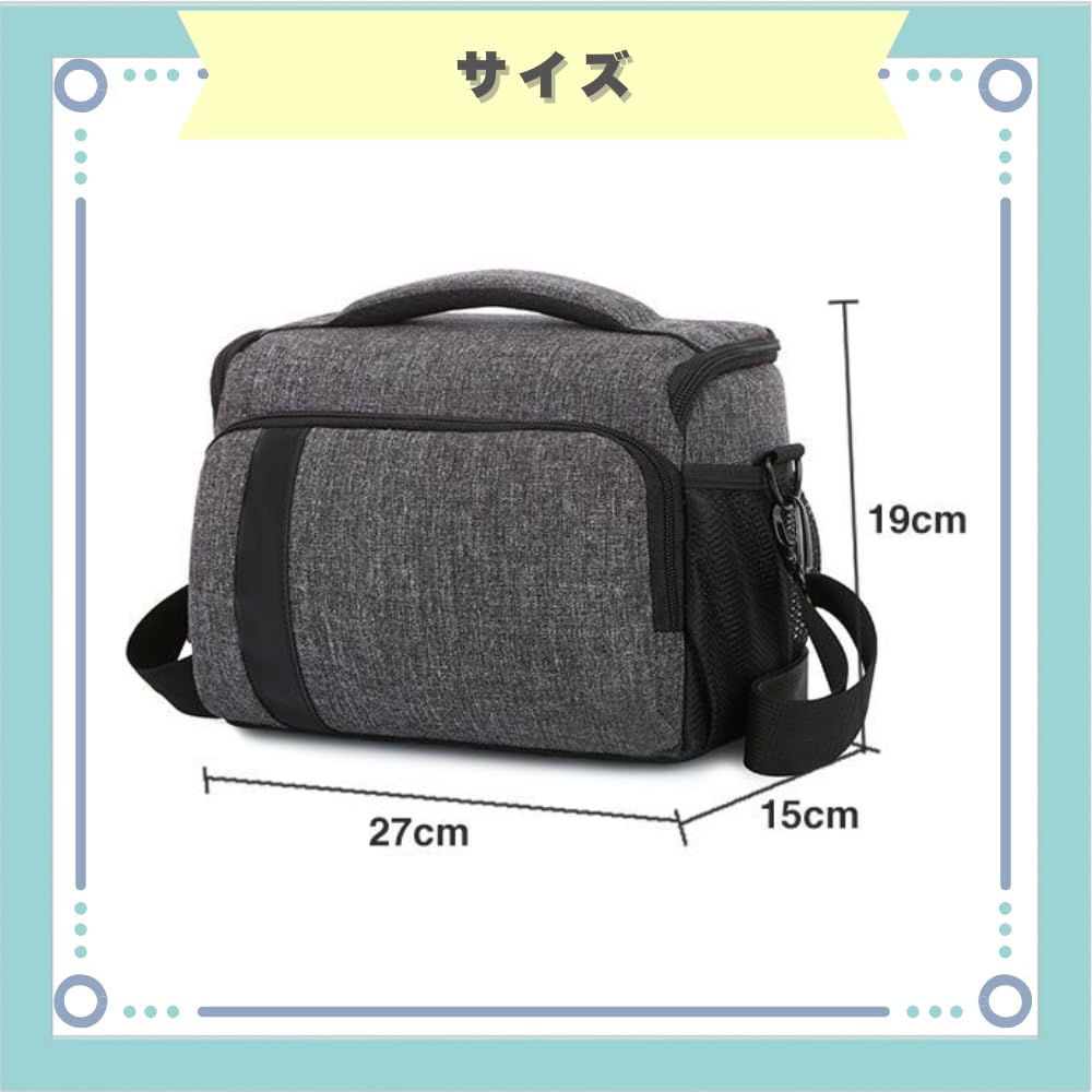 Ideastore Camera Bag Camera Case Pouch Shoulder Compact with Dividers Waterproof