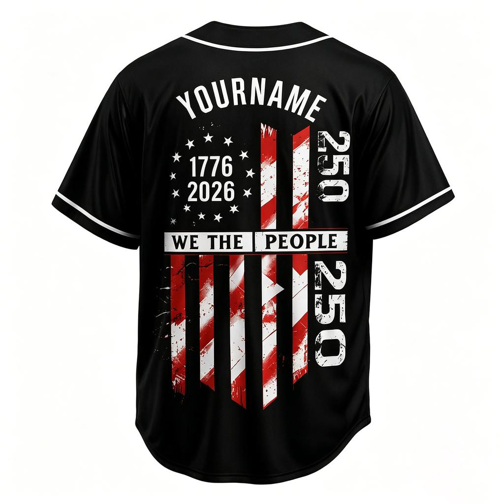 Custom Baseball for Men Women 4th of Patriotic Sports Top Short Sleeve