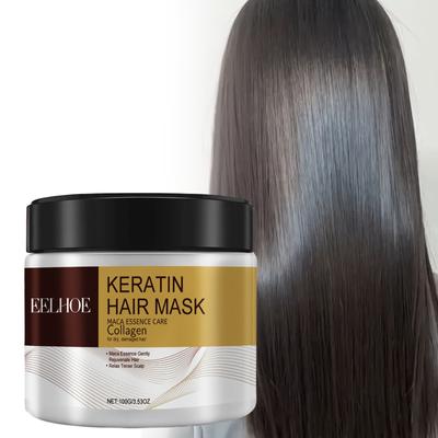 100g Keratin Haar Maske Tief Feuchtigkeitsspendende Haar Maske Stärkt Haar Pflege Maske