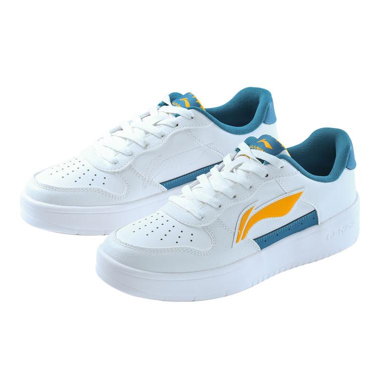 Li Ning Sports Fashion Collection Textile, Synthetic Leather Cushioning Abrasion Resistant Breathable Low top AGCQ455-5