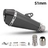 51MM Universal Motorcycle Exhaust Akra Muffler With DB Killer Escape Racing Line For Z900 SV650 R3 ZX6R ZX10R MT07 CBR500R F900R