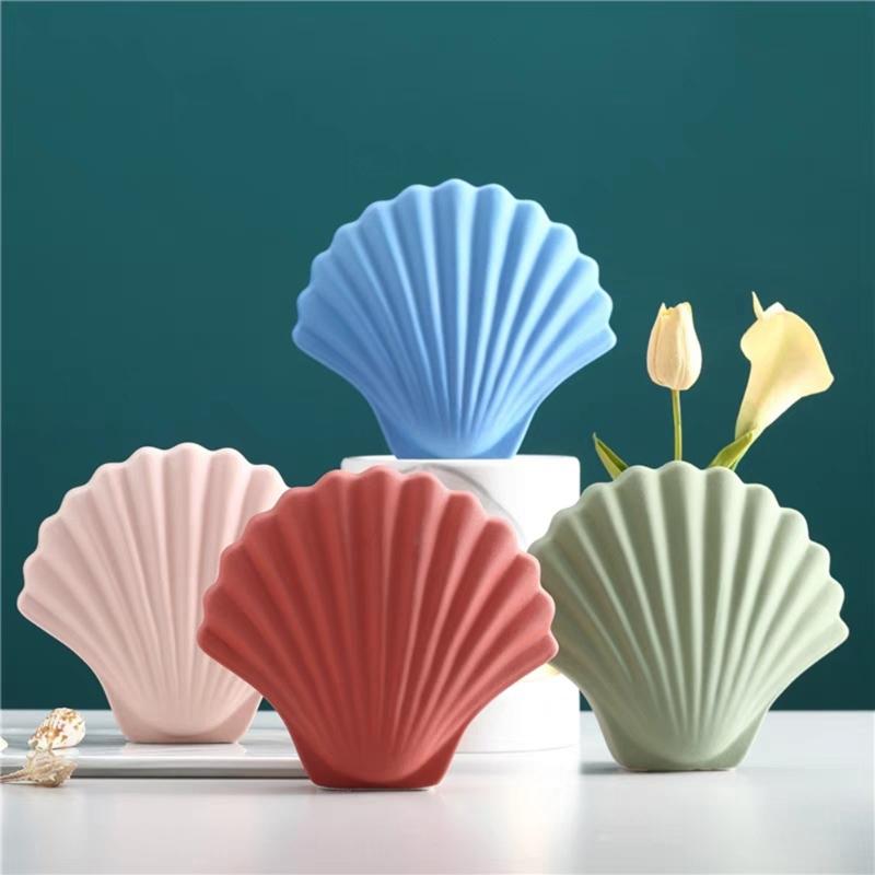 3D Scallops Gypsum Silicone Mold Succulents Concrete Flower Vase Plaster Cement Clay Mold Candle Holder Mold