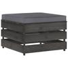 Day and Night - Day and Night Sectional Ottoman with Gray Impregnated Wood Cushion