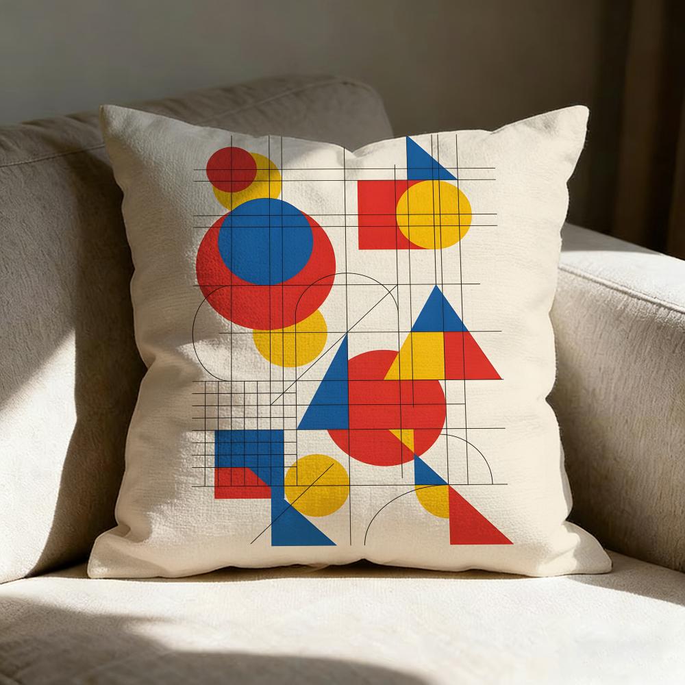 Art B-bauhaus Pillow Case Pillowcase, Double-sided Printed, Sofa Cushion, Bedroom Headboard Pillow