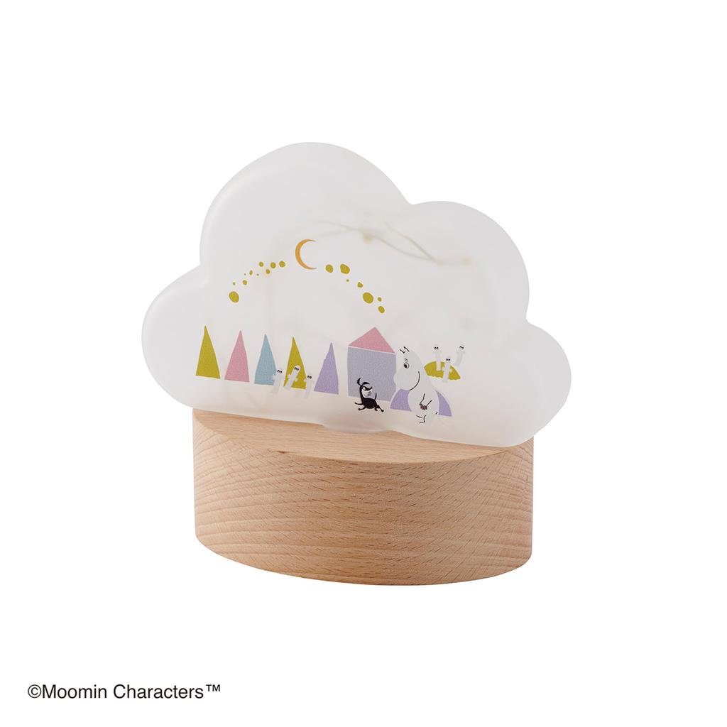 Chatani Moomin Cloud LED Light, Milky White, H13 x W13 x D7.5cm, 152-333241F