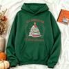 All Booked for Christmas Book Tree Hoodies Women Retro Bookworm Graphic Sweatshirt Aesthetic Winter Oversized Streetwear