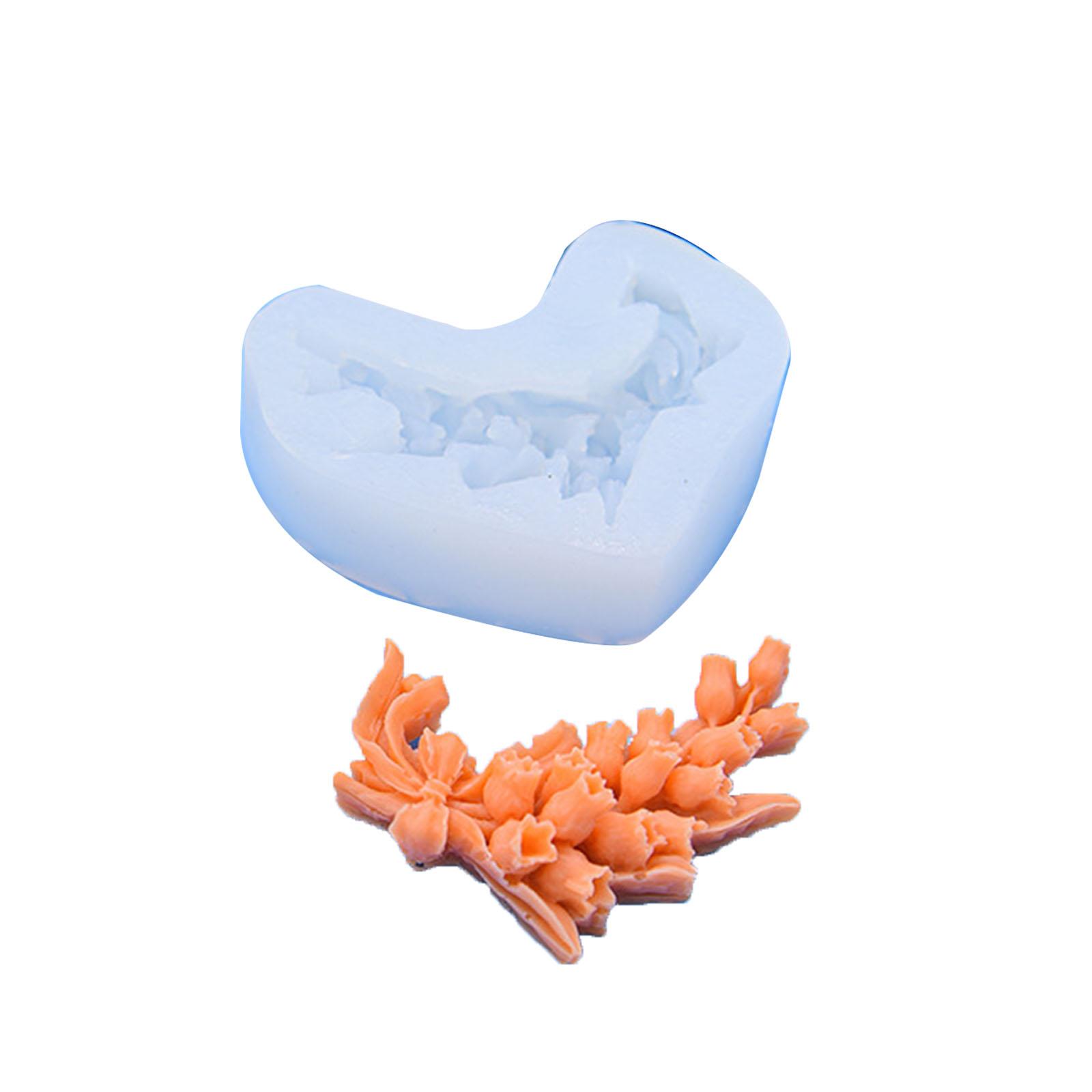 DIY Fondant Mould Chocolate Moulds Candy Moulds Flower Shape Silicone Material for Kitchen Cake Fondant Chocolate Baking