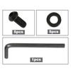 G-PLUS Stainless Allen Screw Bolt kit 10pcs Black Compatible with 1999-2019 Harley Derby Cover Wrench
