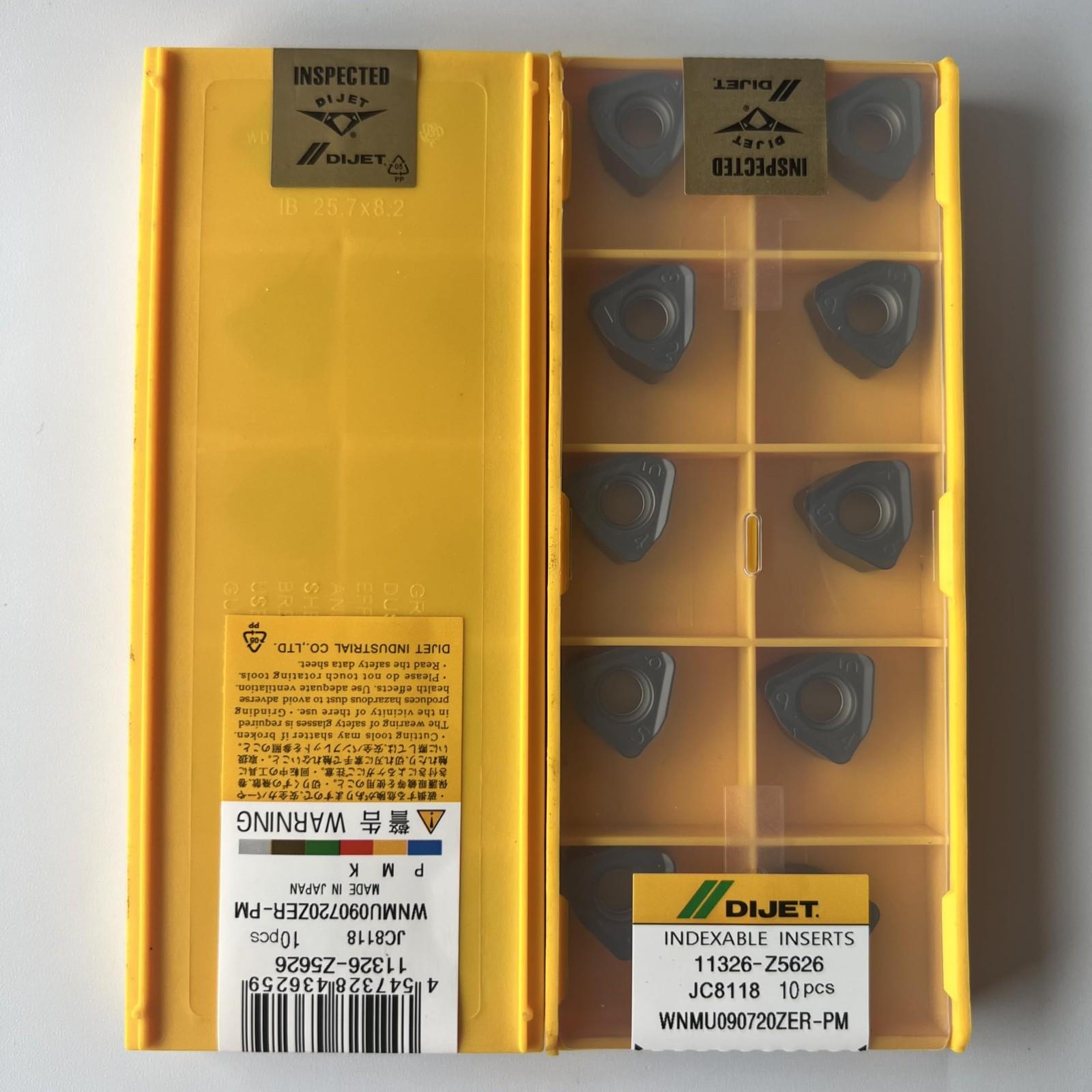 

WNMU090720ZER-PM JC8118 / Industrial indexable carbide inserts 10 Pcs
