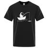 Cute Astronaut Fishing Graphic Tshirt Space Unisex Boat Fishing Print Unisex Casual Short Sleeve Creative Novelty Streetwear Tee