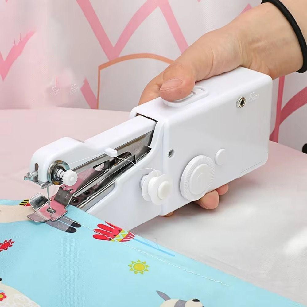 Compact Handheld Sewing Machine with Sewing Thread Portable Sewing Machine  Household Use