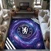 Chelsea FC Printed Flannel Area Rug Non Slip Soft Polyester Floor Carpet Indoor Decor Mat for Bedroom Living Room Sofa Game Room Home Decoration