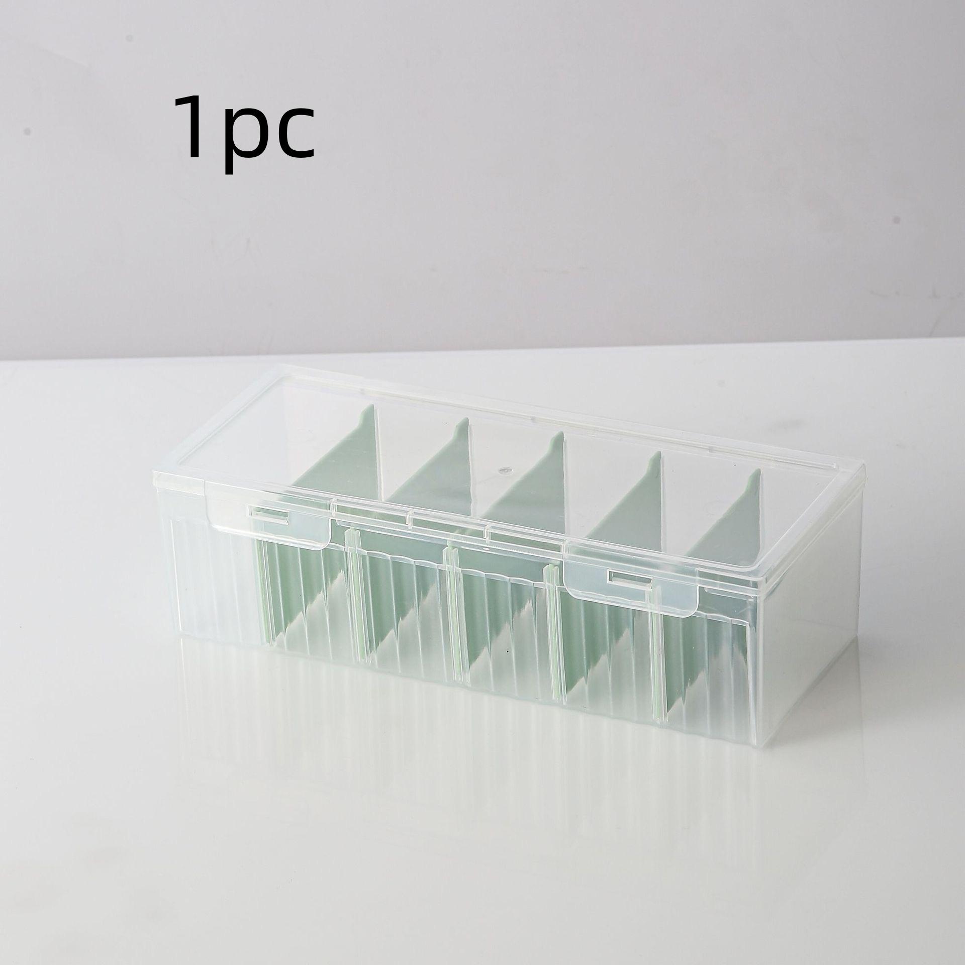 1Pc/Transparent Card Storage Box, Large Capacity Collection Box, Desktop Organizer Box, Open-Top Storage