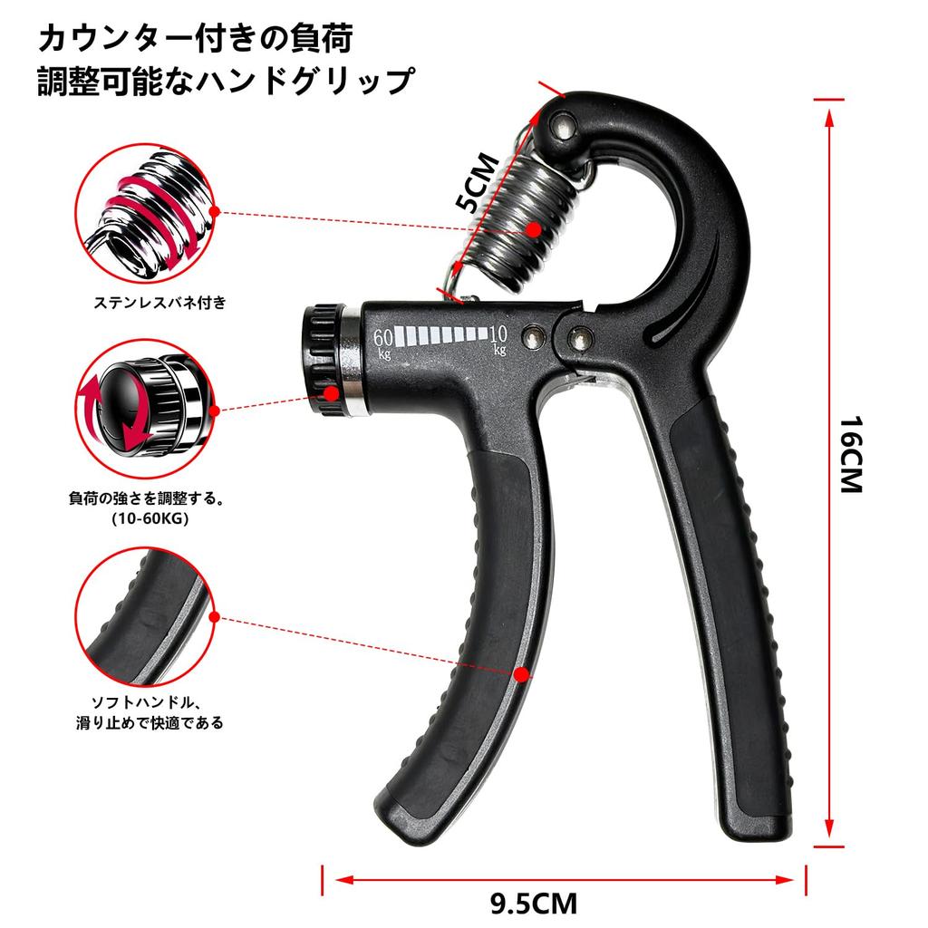 MAHOUYA Hand Grip Strengthening Exercise Kit (5 Pack) Forearm Grip