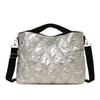 Largecapacity Portable Cotton Clothing Bag Women's Spring New Versatile Casual Diamond Shoulder Messenger Bag Commuter Tote Bag