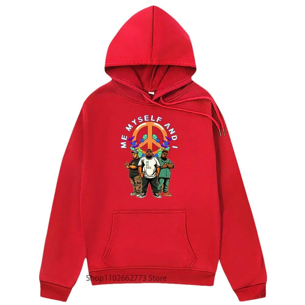 De La Soul Anime Graphic Sweatshirts Hippie Cartoon Tops Cute Unisexga/comic Hoodies Long Sleeve Clothes Unisex/women Y2k Sudaderas
