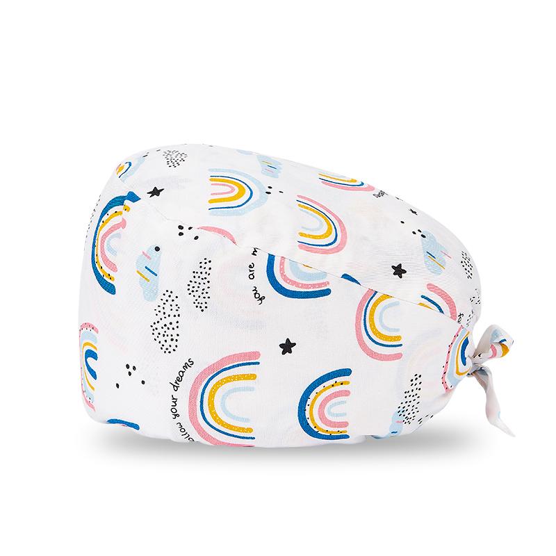 200 Kinds Adjustable Medical America National Pattern Cartoon Pet Hospital Heart Surgical Doctor Cap Surgeon Hat