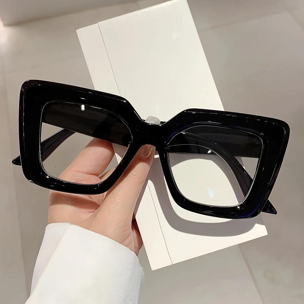 Big Square Eyeglasses Frames Women's Anti Blue Light Glasses New Trend Computer Goggles Glasses Transparent Optical Spectacle