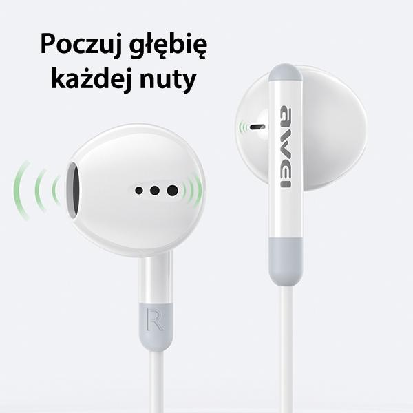 Awei Słuchawki Stereo Pc-6T Usb-Cczarny/Black