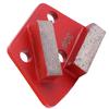 3PCS Trapezoid Diamond Floor Grinding Pad Disc #30 Grit Metal Bond Scraper