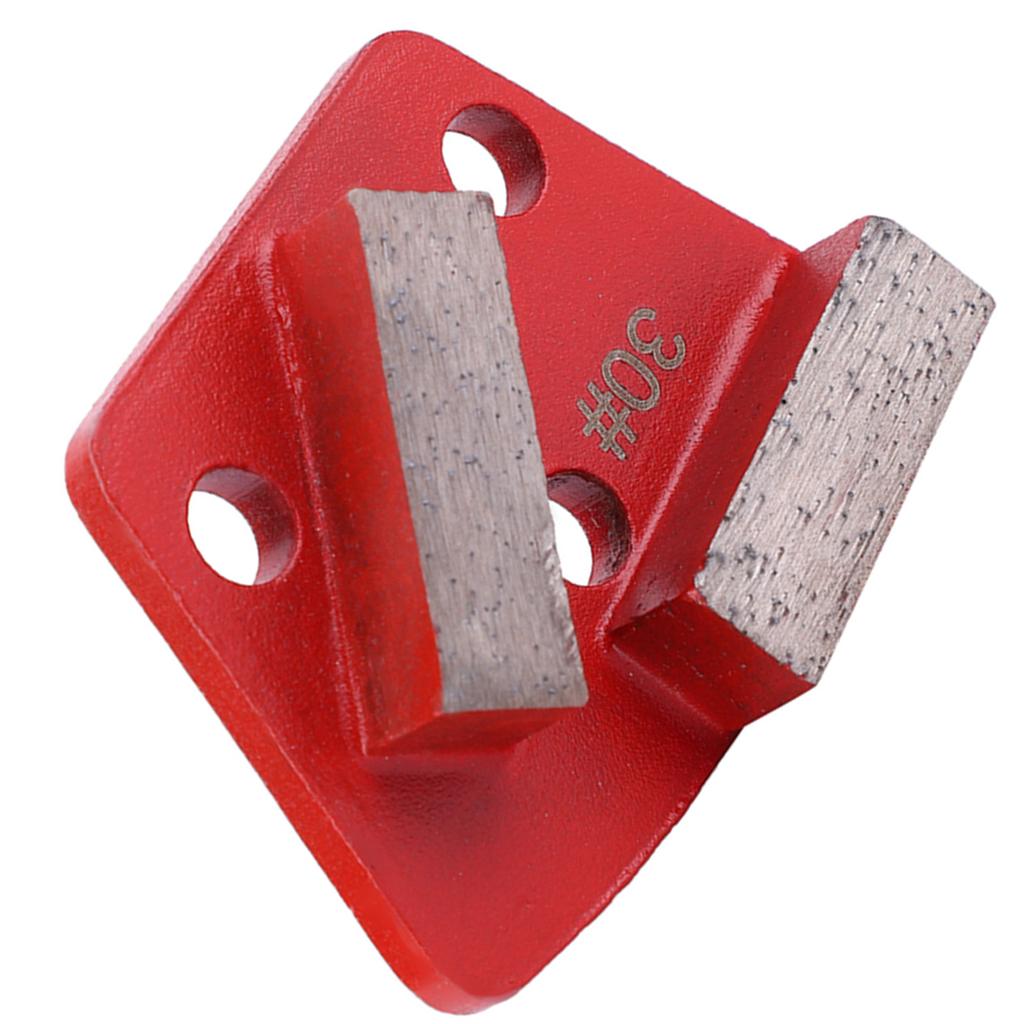 3PCS Trapezoid Diamond Floor Grinding Pad Disc #30 Grit Metal Bond Scraper