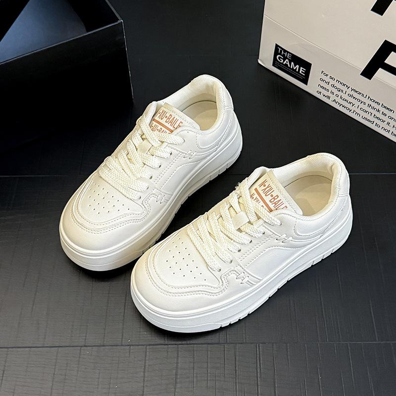

Platform white shoes women s 2025 autumn new light and comfortable popular versatile student casual board shoes sports shoes 40 белый