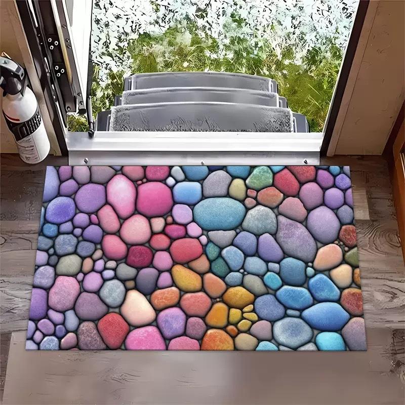 

Коврик для двери с оптической иллюзией, плоский приветственный коврик, подходит для внутреннего и наружного использования, идеально подходит для входных дверей, прихожих, спальни 50*80cm