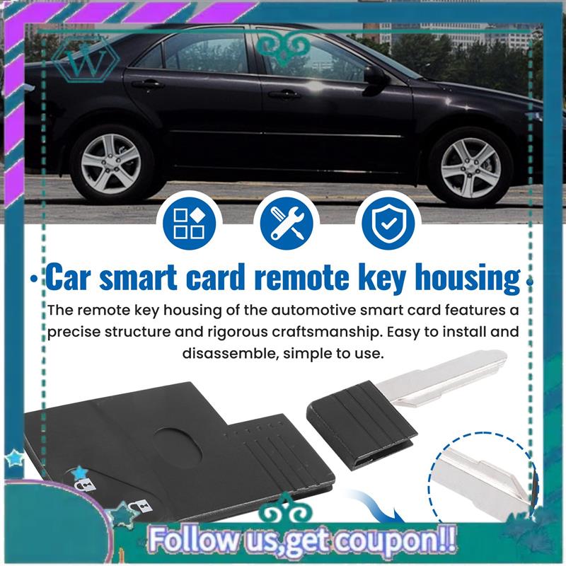 AA92-2 Button Smart Card Remote Key Shell Case For Mazda 5 6 CX-7 CX-9 RX8 Miata чёрный