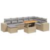 VidaXL Garden Lounge Set with Cushions 9 Pcs, Patio Sofas, Patio Furniture Set, Outdoor Furniture, Beige 3272774