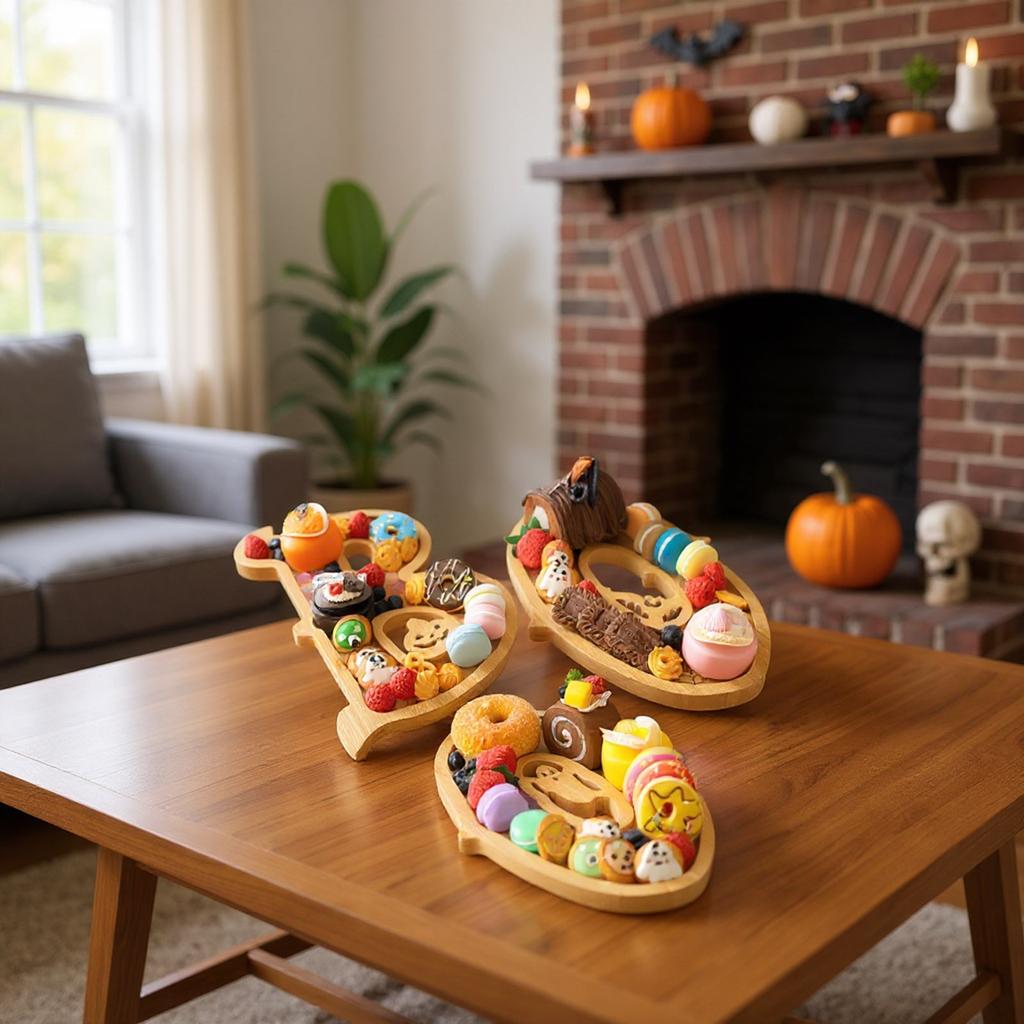 Halloween Storage Tray Suitable For Indoor Kitchen Tables And Fireplaces