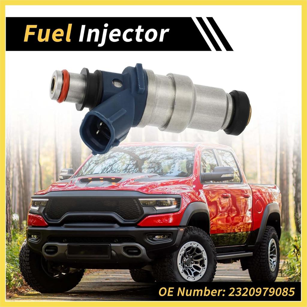 1 Pc Fuel Injector for Toyota Tacoma 1995-2001 Engine Fuel Injection Nozzle No.2320979085 4 Holes Plastic Silver Tone Blue Benefit