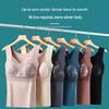806 Autumn/Winter Women's Warm Vest: Thickened V-Neck, Wireless, Chest Pad, Seamless Lace Base Layer.