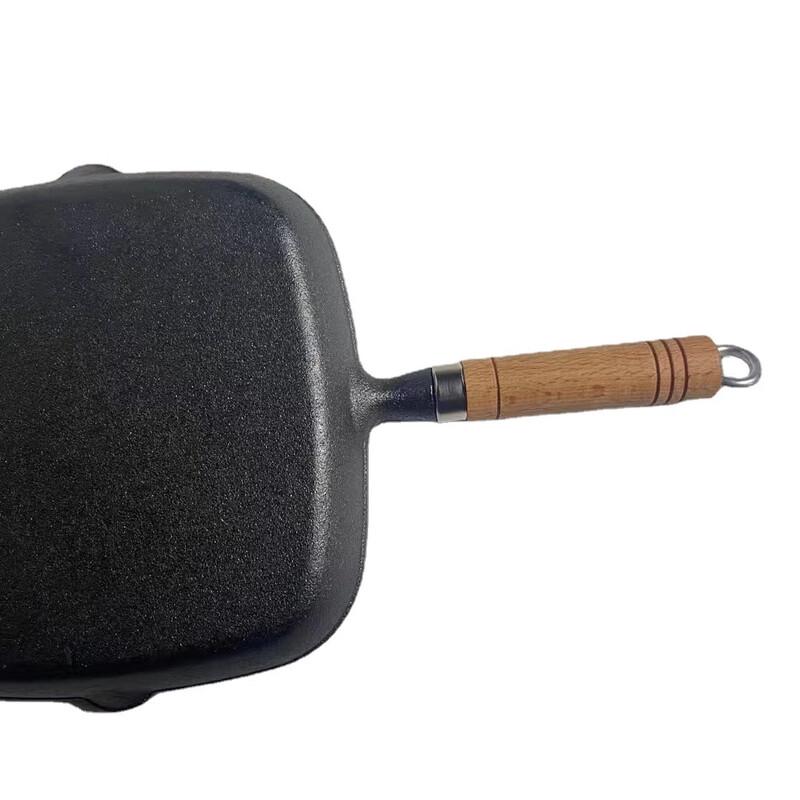 ZISIZ Cast Iron Striped Steak Pan