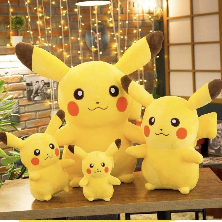Kawaii Pikachu Plush Toy Big Size Snorlax Pillow Soft Stuffed Cartoon Animal Doll for Children Gift