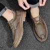 Classic Business Male Oxfords Shoes Lace-Up Male Shoes Leather Fashion Casual Shoes Men All-match Men's Outdoor Walking Footwear