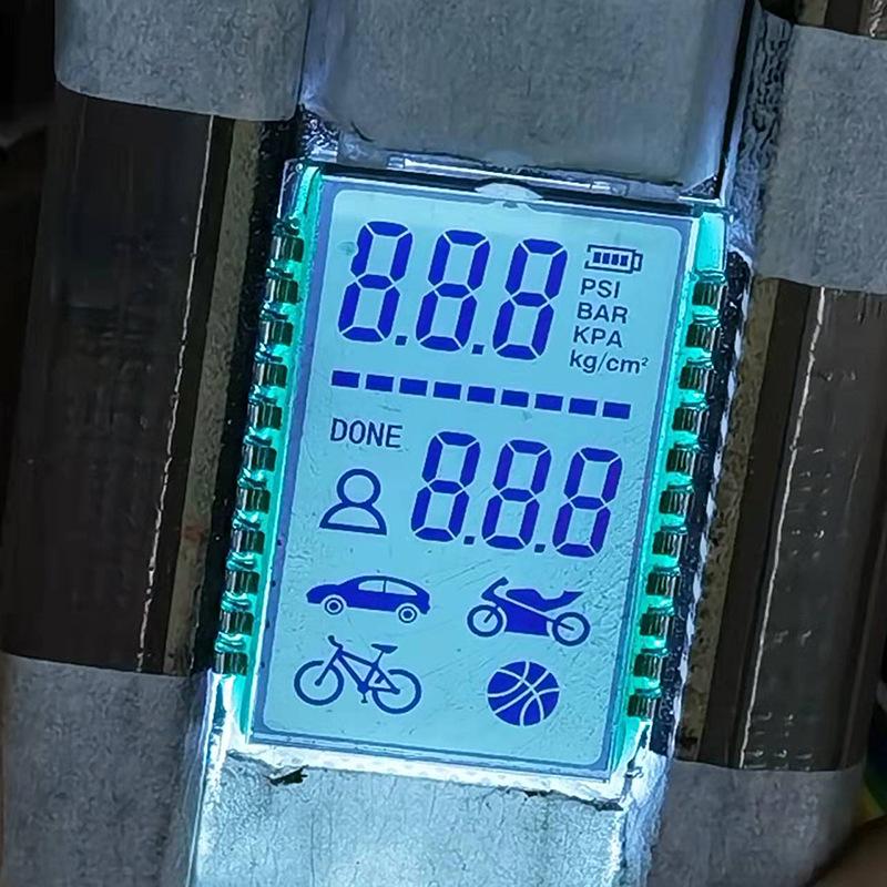 Portable Air Pump with LCD Tire Pressure Monitoring Display