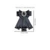 French Elegant Ribbon Bow Brooch Exquisite Black Bow Corsage Mourning Brooch Women Shirt Collar Pins Neckline Accessories