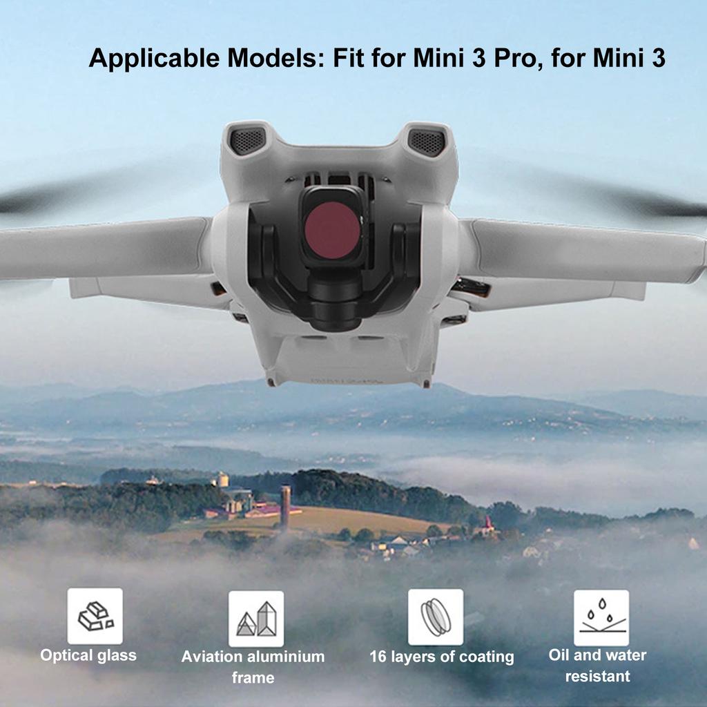 RC Drone Filter Optical Glass Aluminum Alloy Frame Multi Coated UV Filter for Mini 3 Pro Mini 3