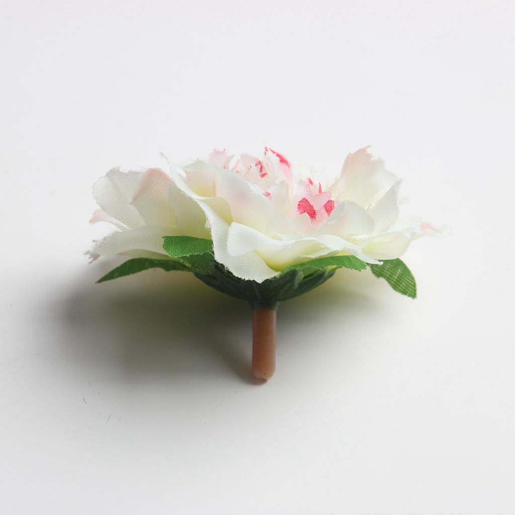 20 Piece Silk Artificial Flowers Rose Heads Fabric Roses Decorative Flower Wedding Party