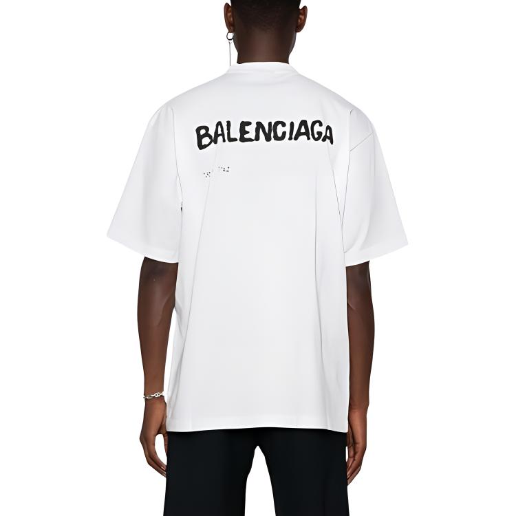 Balenciaga Logo Printed Large Fit T Shirt 641675TOVO53307