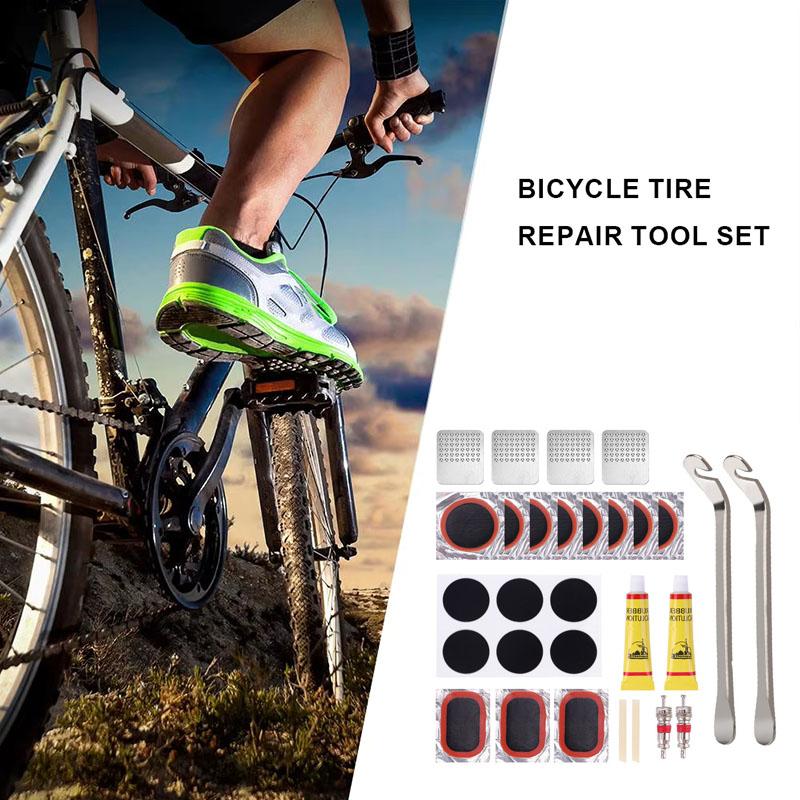 Portable Bicycle Inner Tube Puncture Repair Kit Rubber Patches for MTB Road Bike Cycling Emergency Accessories