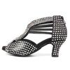 Womens Sequins Dance Shoes Girls Ballroom Party Latin Dance Shoes Jazz Salsa Performance Fashion Dance Shoes Heeled 5/7/9CM
