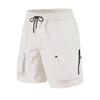Men Lightweight Drawstring Waist Cargo Shorts with Multiple Pockets Relaxed Fit Quick Dry Fabric for Outdoor Activities