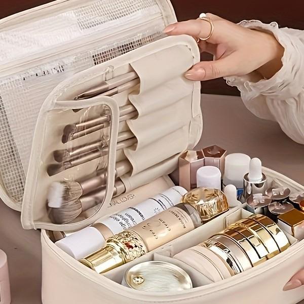 Large Capacity Detachable Makeup & Toiletry Bag for Travel
