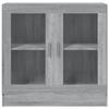 VidaXL Display Cabinet Sonoma Grey 82.5x30.5x80 Cm Engineered Wood 815616