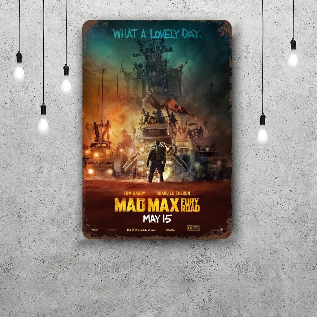 Mad Max Classic Poster Rusty Metal Plaque Retro Decorative Plate Bar Man Cave Garage Club Metal Sign Wall Decoration