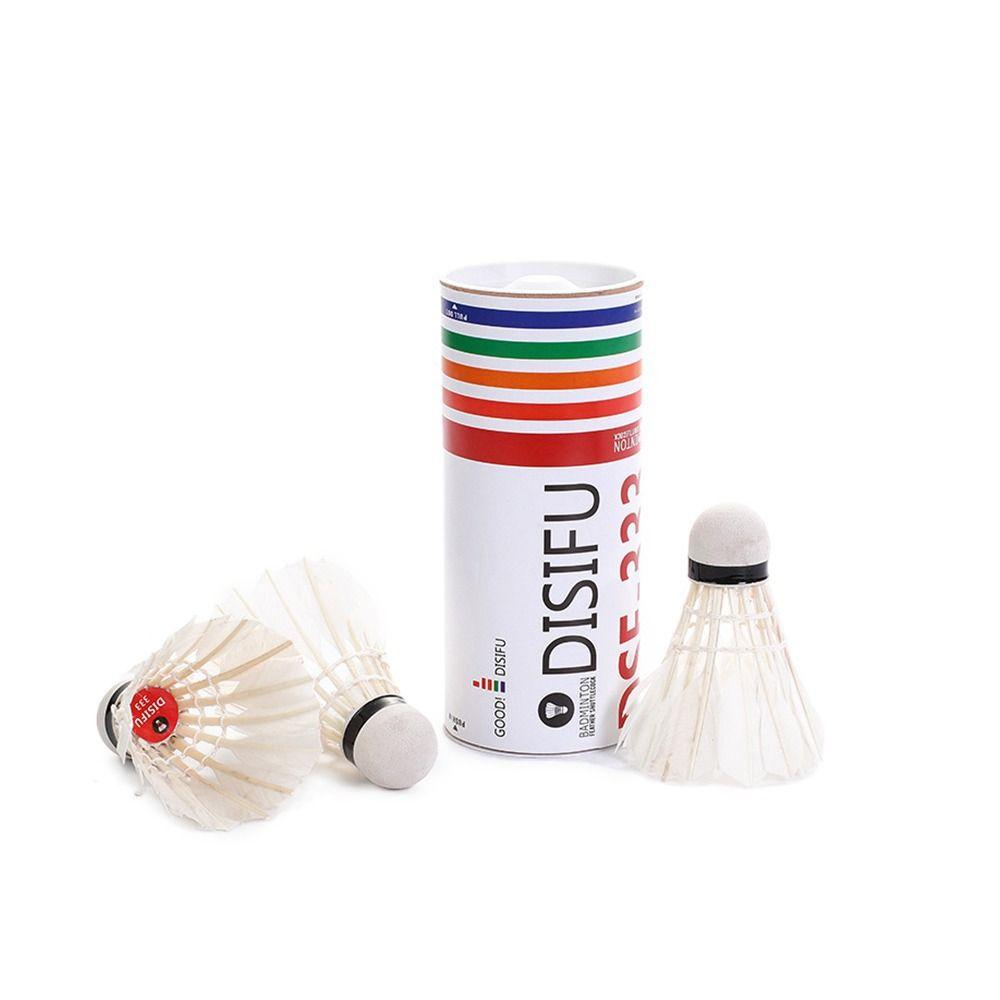 

Ветрозащитный Стабильный Ветроустойчивый Волан Мяч Тренировочные Принадлежности Бадминтон Утиное Перо 3pcs