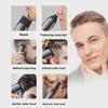 Rechargeable Multifunctional Hair Clipper Set with LCD Display - Six-in-One Electric, Washable Grooming Kit