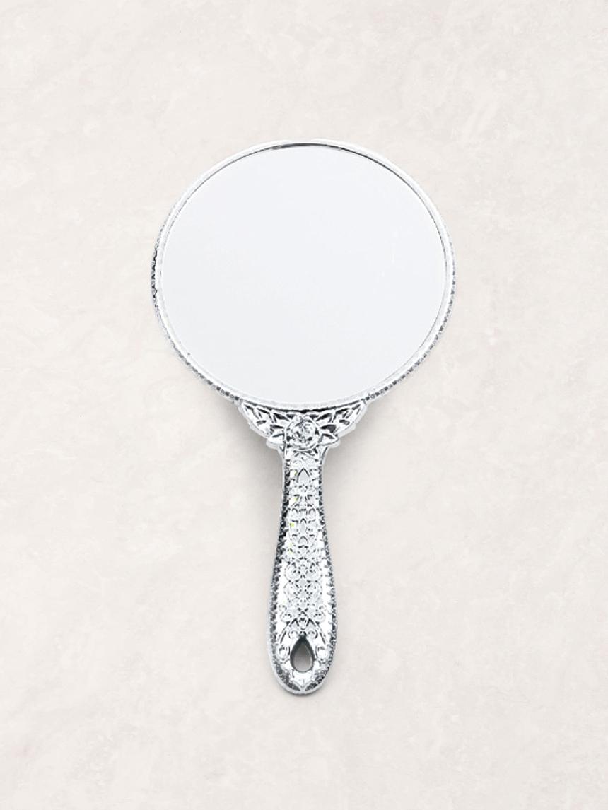 Элегантное серебряное туалетное зеркало  Принцесса  1ea